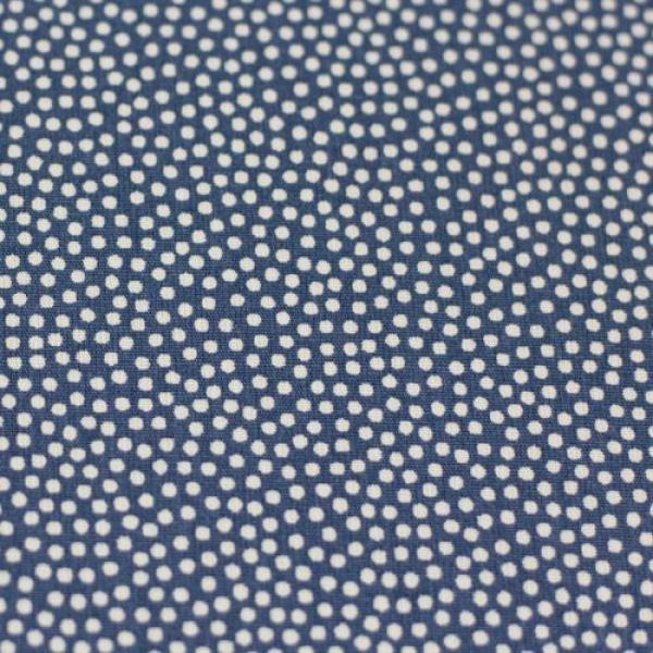 Baumwolle Dotty Jeansblau/Weiß by Swafing
